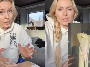 Lindsey Vonn, en un vídeo en su cuenta de Instagram Lindsey Vonn, en un vídeo en su cuenta de Instagram