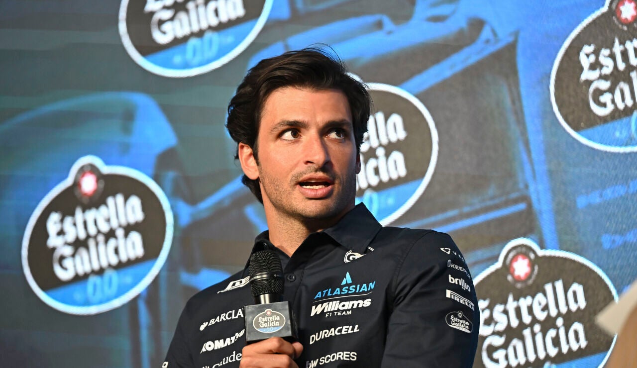 Carlos Sainz atiende a los medios este martes en Madrid