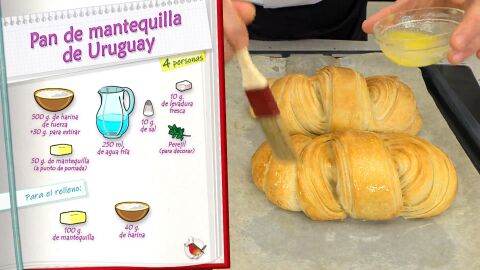 Ingredientes Pan de mantequilla de Uruguay