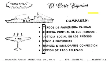 Tarjeta sastrería militar Tarjeta sastrería militar
