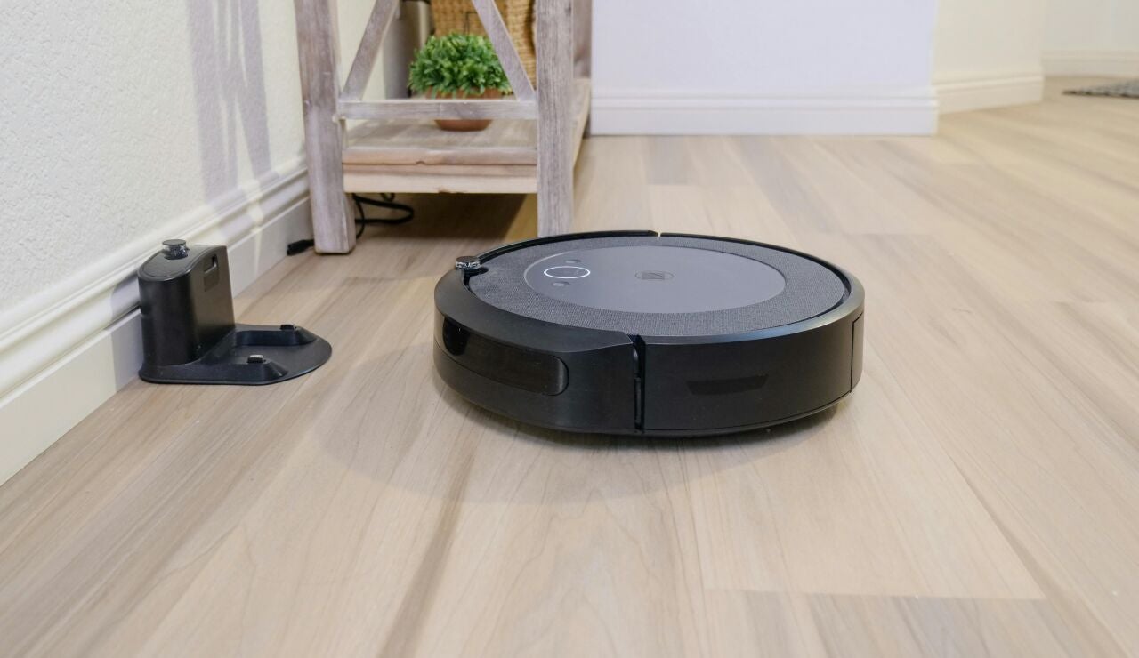 Imagen de archivo de un aspirador inteligente