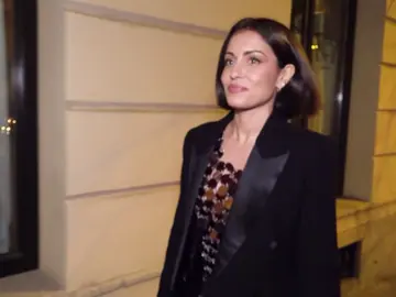 Hiba Abouk guarda silencio ante la prensa Hiba Abouk guarda silencio ante la prensa