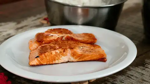 Salmón perfectamente cocinado Salmón perfectamente cocinado