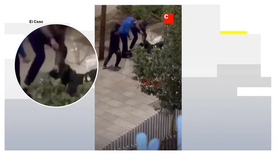 Paliza a un hombre en Barcelona Paliza a un hombre en Barcelona