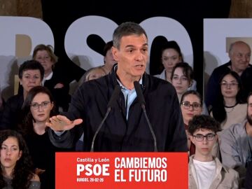 Pedro S&aacute;nchez en un acto en Burgos