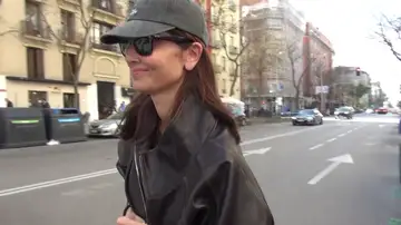 Eugenia Silva preguntada por la prensa Eugenia Silva preguntada por la prensa