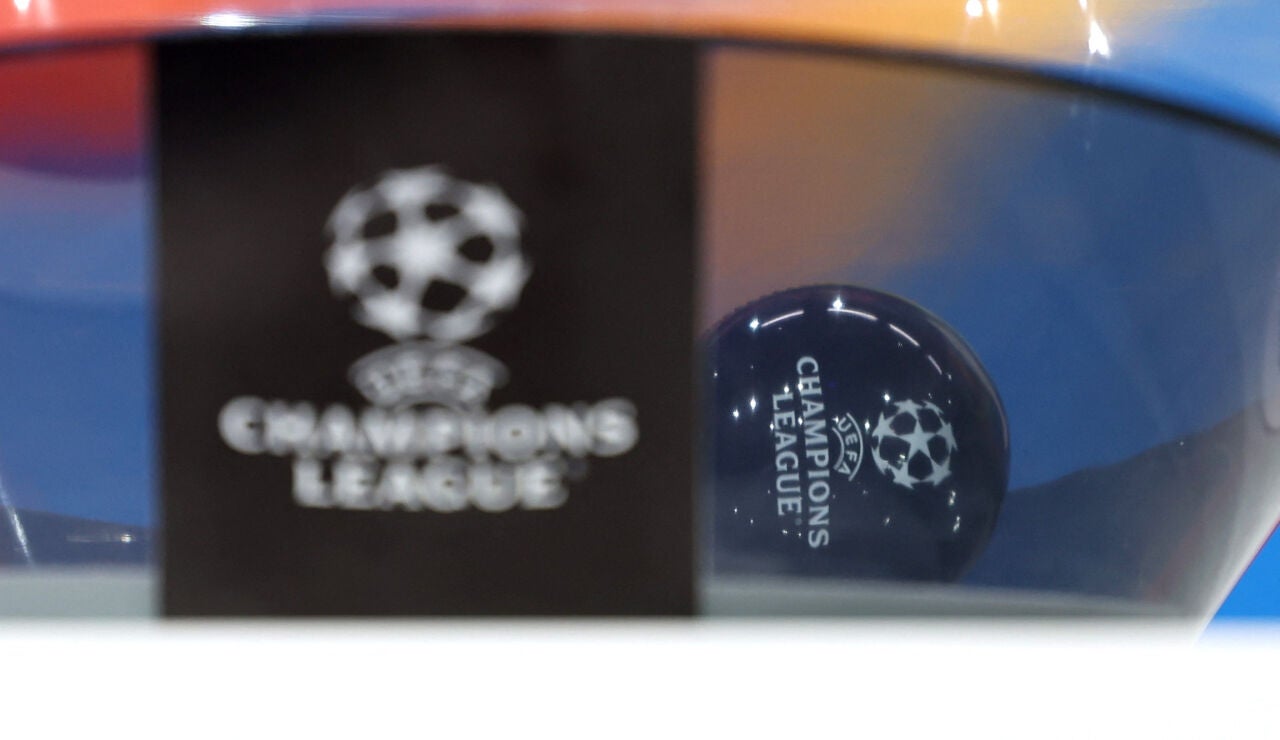 Un bombo del sorteo de la Champions en Nyon