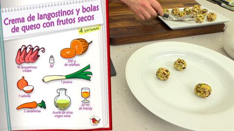 Ingredientes Crema de langostinos