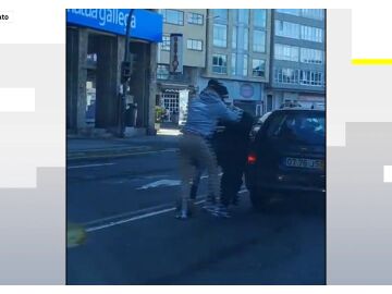 Pelea de dos conductores