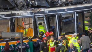 Un tranv&iacute;a descarrila&iexcl;