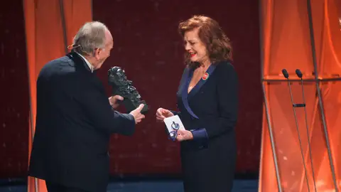 Susan Sarandon recogiendo el Goya de Honor Susan Sarandon recogiendo el Goya de Honor