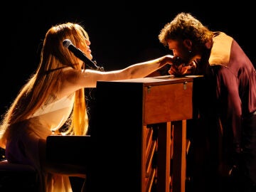 Bel&eacute;n Aguilera y Dani Fern&aacute;ndez en el In Memoriam de los Goya 2026