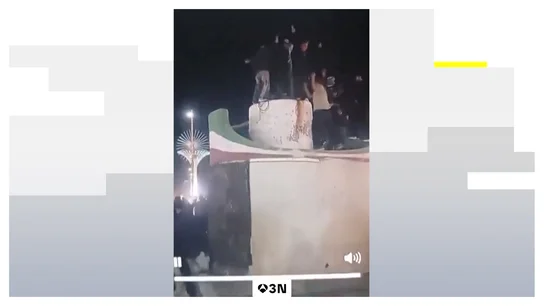 Celebraciones por la caída del líder supremo Alí Jameneí en varias zonas de Irán Celebraciones por la caída del líder supremo Alí Jameneí en varias zonas de Irán
