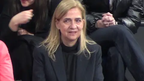 La Infanta Cristina viendo el partido de su hijo La Infanta Cristina viendo el partido de su hijo