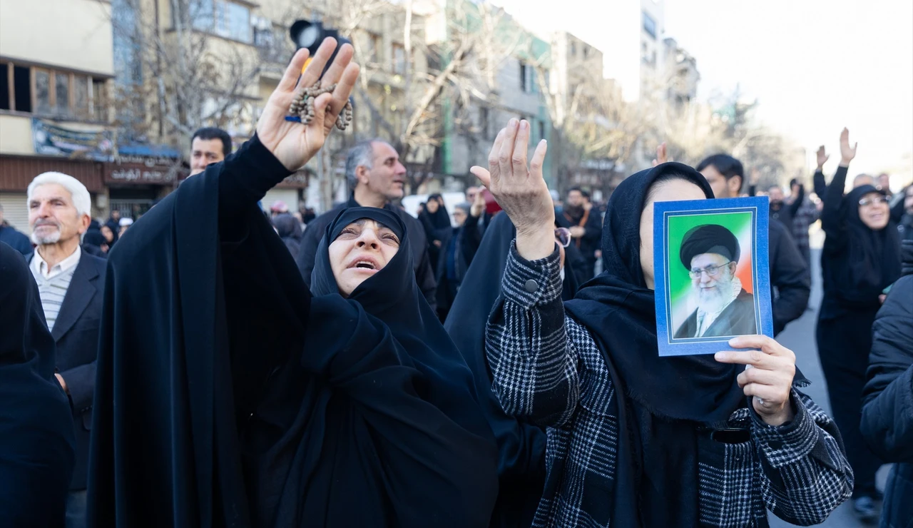 Protestas por la muerte del líder iraní