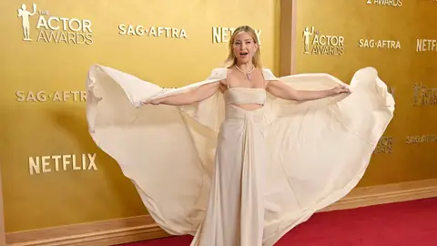 SAG Actor Awards 2026: desde los brillos elegantes de Emma Stone hasta las transparencias de Jenna Ortega Kate Hudson en los SAG Actor Awards 2026