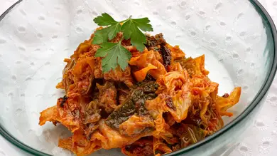 Repollo guisado a la siciliana, de Karlos Arguiñano: Repollo guisado a la siciliana, de Karlos Arguiñano: