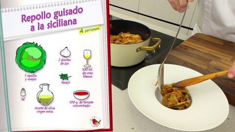 Ingredientes Repollo guisado a la siciliana