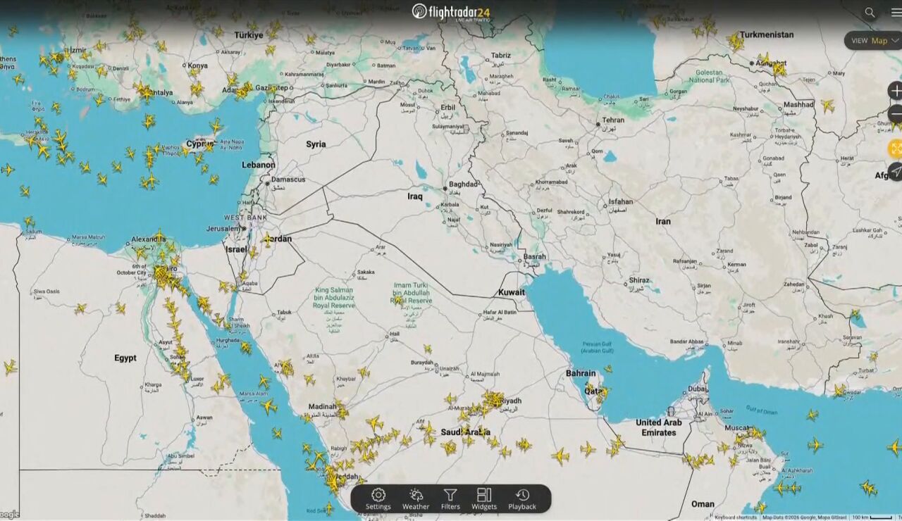 Sin tr&aacute;fico a&eacute;reo sobre la zona cr&iacute;tica