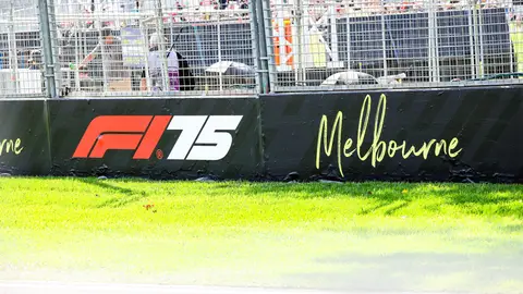 Un muro del trazado de Albert Park Un muro del trazado de Albert Park