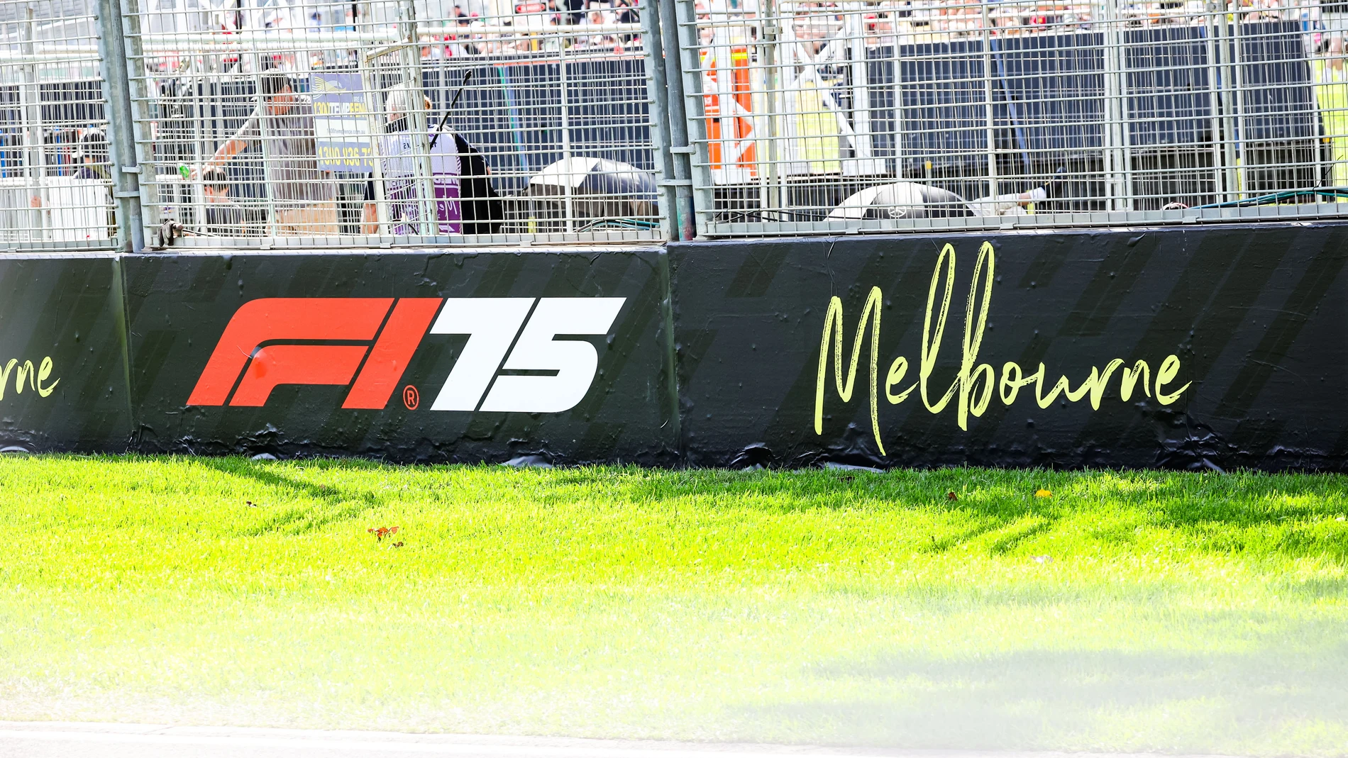 Un muro del trazado de Albert Park Un muro del trazado de Albert Park