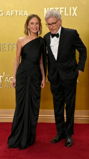 Calista Flockhart y Harrison Ford en los SAG Actor Awards 2026 Calista Flockhart y Harrison Ford en los SAG Actor Awards 2026