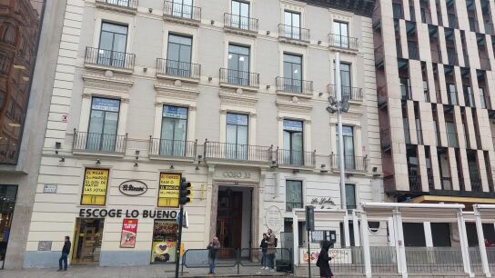 Fachada de la sede de Forestalia en Zaragoza