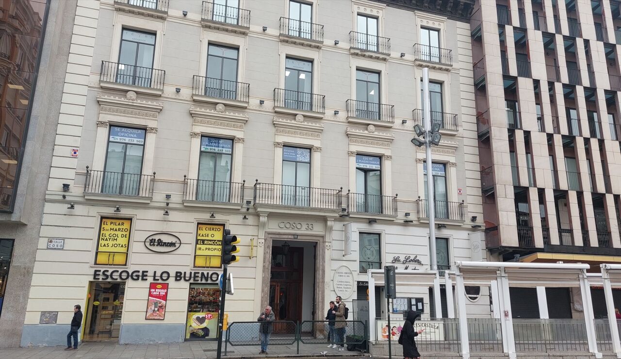 Fachada de la sede de Forestalia en Zaragoza