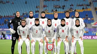 La selección femenina de Irán en su debut en la Copa de Asia La selección femenina de Irán en su debut en la Copa de Asia