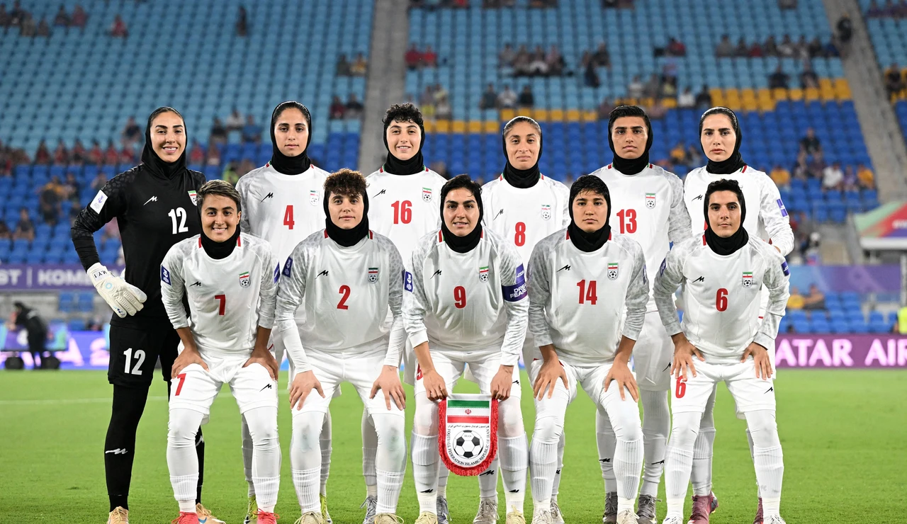 La selección femenina de Irán en su debut en la Copa de Asia