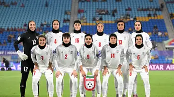 La selección femenina de Irán en su debut en la Copa de Asia La selección femenina de Irán en su debut en la Copa de Asia