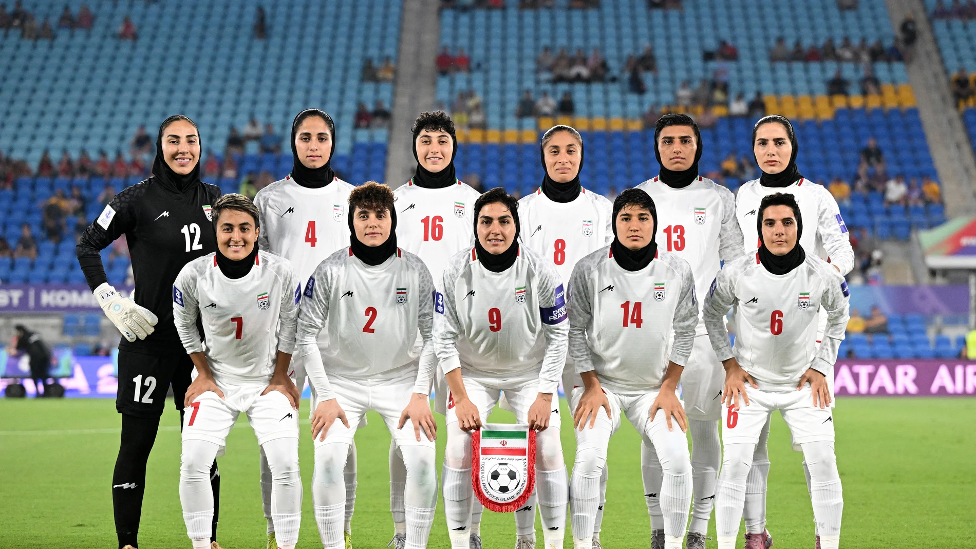 La selección femenina de Irán en su debut en la Copa de Asia La selección femenina de Irán en su debut en la Copa de Asia