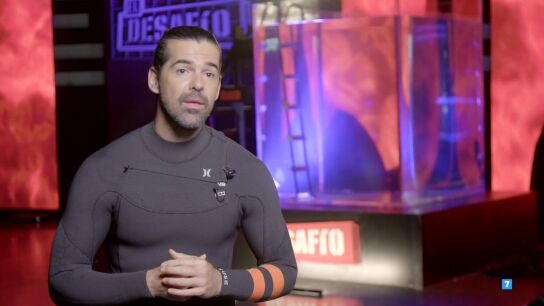 El invitado muestra sus miedos en la prueba. 