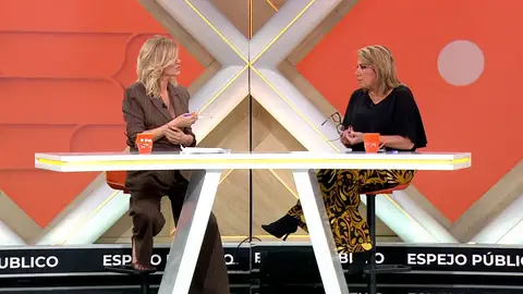Susana Díaz en Espejo Público. Susana Díaz en Espejo Público.