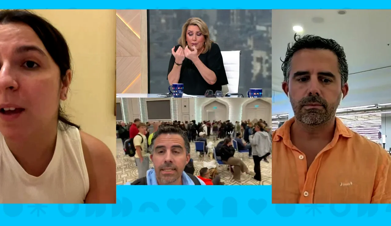 Españoles atrapados por la guerra.