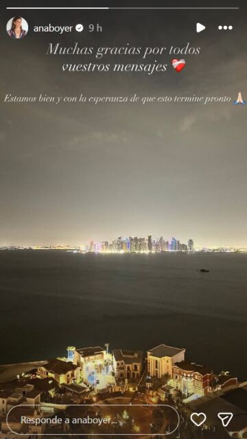 Comunicado de Ana Boyer vía stories de Instagram