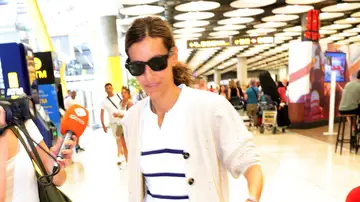 Ana Boyer en el aeropuerto Ana Boyer en el aeropuerto
