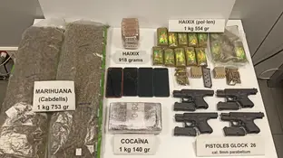 Material incautado en la operación por los Mossos d'Esquadra. Material incautado en la operación por los Mossos d'Esquadra. REMITIDA / HANDOUT por Mossos d'Esquadra Fotografía remitida a medios de comunicación exclusivamente para ilustrar la noticia a la que hace referencia la imagen, y citando la procedencia de la imagen en la firma 01/03/2026