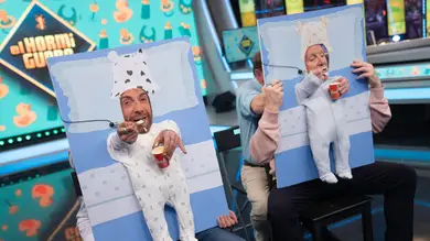 ¡Son como bebés! Pablo Motos y Marron desafían a Los Morancos con un reto surrealista ¡Son como bebés! Pablo Motos y Marron desafían a Los Morancos con un reto surrealista