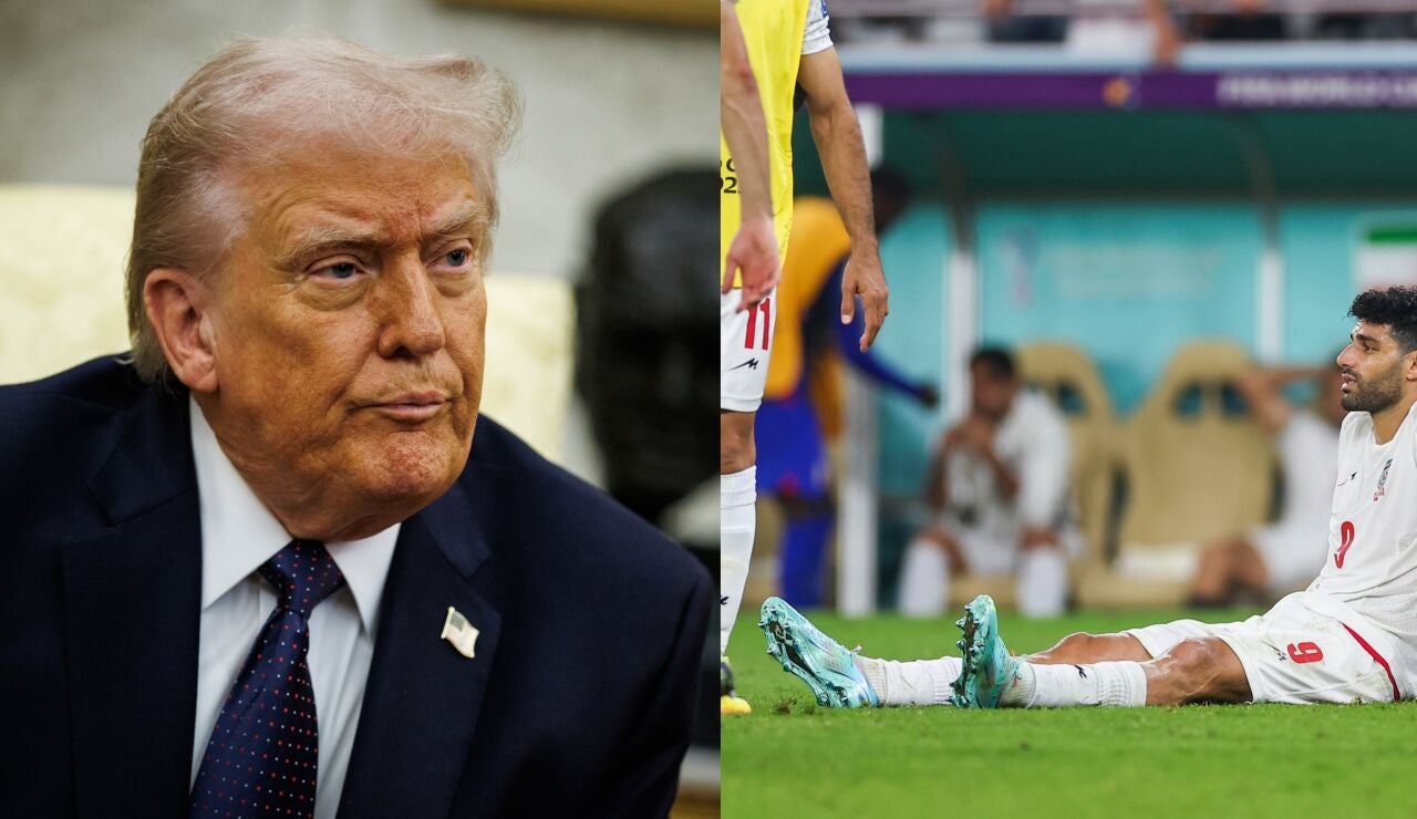 Donald Trump y Mehdi Taremi, estrella de la selecci&oacute;n iran&iacute; de f&uacute;tbol