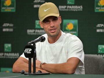 Alcaraz en rueda de prensa previa a Indian Wells