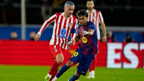 Griezmann persigue a Lamine Yamal en la vuelta de Copa