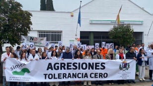 Imagen de archivo de una concentraci&oacute;n de profesionales sanitarios