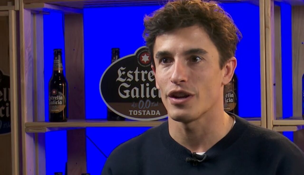 Marc M&aacute;rquez atiende a Antena 3 Deportes