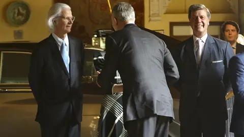 Jacobo y Cayetano Martínez de Irujo en la inauguración Jacobo y Cayetano Martínez de Irujo en la inauguración