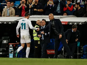 Gareth Bale y Zidane, en un partido en 2018 en el Bernabéu Gareth Bale y Zidane, en un partido en 2018 en el Bernabéu
