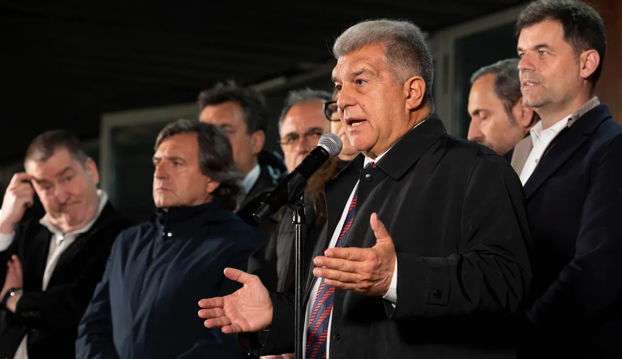 El aspirante a la presidencia del FC Barcelona Joan Laporta