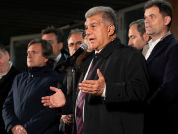 El aspirante a la presidencia del FC Barcelona Joan Laporta 