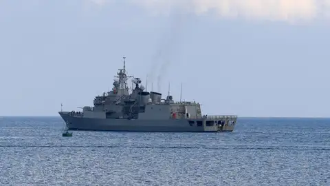 Navío griego en Chipre Navío griego en Chipre