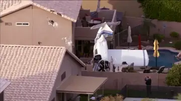 Avioneta estrellada Avioneta estrellada